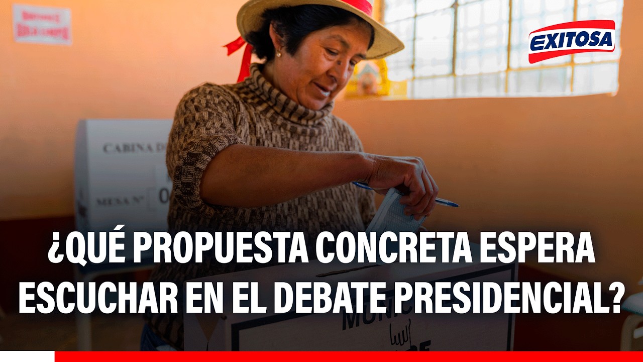 🔴🔵 ¿Qué propuesta concreta espera escuchar hoy en el debate presidencial?