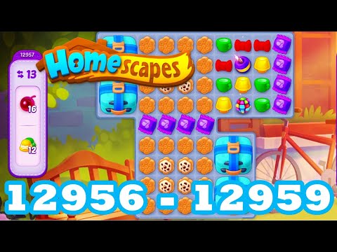 Homescapes Level 12956 - 12959 HD 3 - match puzzle Gameplay | android | IOS | 12957 | 12958