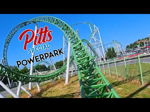Pitts Special Roller Coaster 4K Front Seat POV - PowerPark