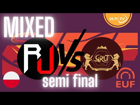 Reading Ultimate (GBR) vs GRUT (NED) — MIXED Semi Final — EUCF 2023