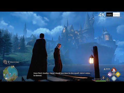 HOGWARTS LEGACY  ___  4K ULTRA Realistic High Graphics HDR Gameplay Clip - No Commentary
