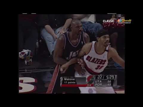 Rasheed Wallace vs Karl Malone / 2000 NBA Playoffs WCSF Game 5