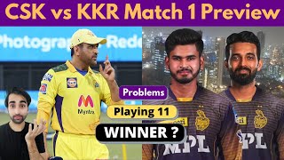 KKR vs CSK Match 1 Full Comparison IPL 2022 | KKR Playing 11 IPL 2022 | CSK Playing 11 IPL 2022