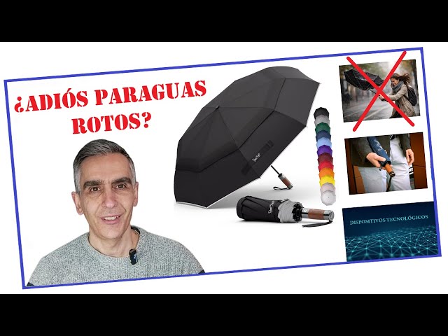 Vídeo relacionado con CF REAL MADRID Paraguas Plegable Compacto para Adultos, Estructura de Alta Resistencia, Paraguas Diseño Clasico