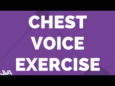 CHEST VOICE VOCAL EXERCISE - LONG AH
