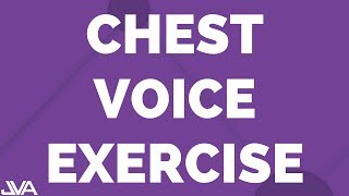 CHEST VOICE VOCAL EXERCISE - LONG AH