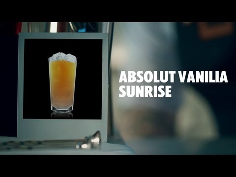 ABSOLUT VANILIA SUNRISE DRINK RECIPE - HOW TO MIX
