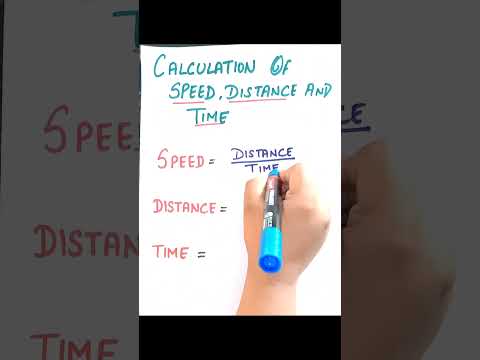 CALCULATION OF SPEED, DISTANCE, TIME || FORMULA || #science #maths #education #tricks #officialmaan