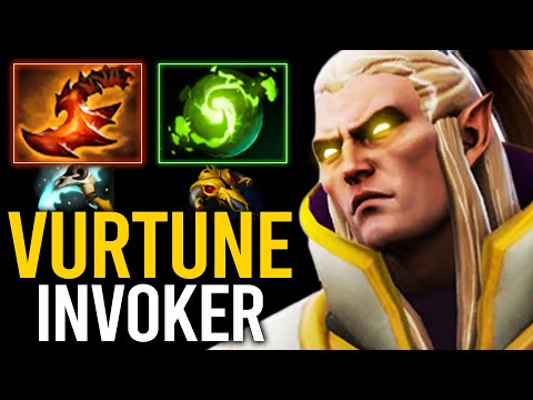 EPIC 1 HOUR GAME!! VURTUNE LEVEL 30 INVOKER + REFRESHER COMBO | Dota 2 Invoker