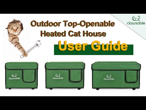 [ User Guide ] How To Install Outdoor Top-Openable Heated Cat House