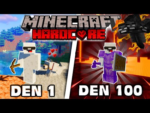 Přežil jsem 100 dní v Minecraft Hardcoru... A tohle se stalo