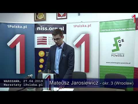 Mateusz Jarosiewicz na warsztatach 1Polska podsumowanie