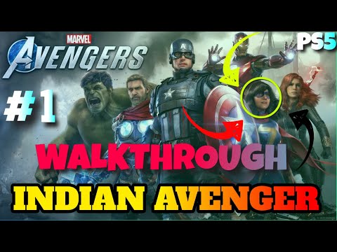 MARVEL'S AVENGERS PS5 Walkthrough Gameplay [4K60FPS] Part 1 HINDI 🇮🇳
