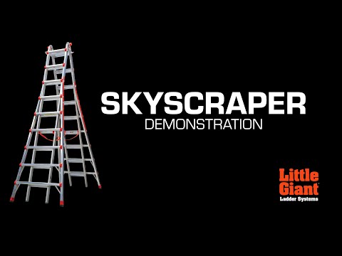 Little Giant Ladder Systems 10121 2.6-5.4m 150kg Aluminium Skyscraper ...