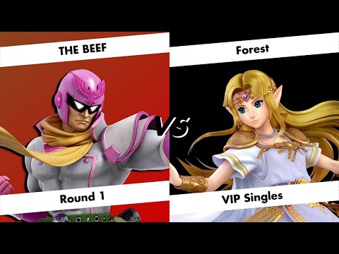 AV Smash Summit - VIP SIngles - Round 1 - THE BEEF (Captain Falcon) vs Forest (Zelda)
