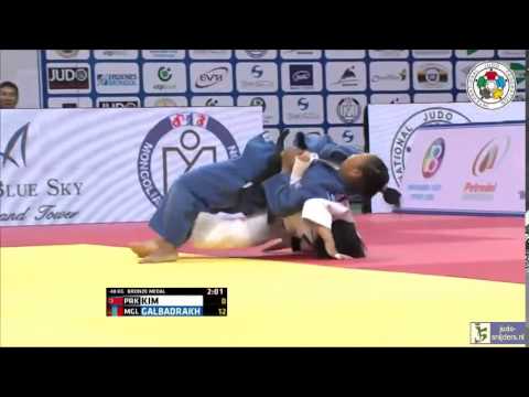 Judo 2014 Grand Prix Ulaanbaatar: Kim (PRK) - Galbadrakh (MGL) [-48kg] bronze