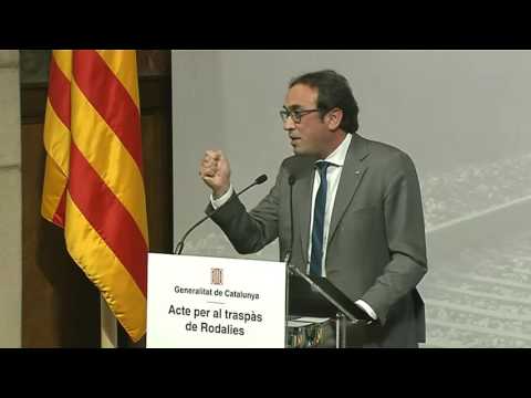 Acte per al traspàs de Rodalies