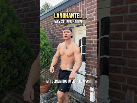 So kannst du zu Hause mit einer Langhantel Muskeln aufbauen! #gym #muskelaufbau #tipps #homeworkout