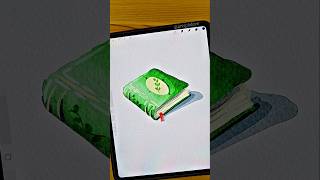 Simple Book 📖 #procreate #shorts #watercolor #art