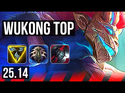 WUKONG vs YASUO (TOP) | 14/2/8, 6 solo kills | EUW Master | 25.14