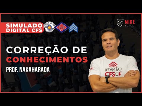 CONHECIMENTOS PROFISSIONAIS | (CFS) Sargento PM - VUNESP | Mike School | Correção 16NOV, às 18h30