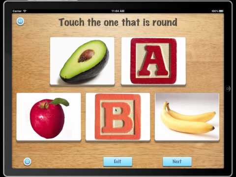 Screenshot of video: See, touch learn App