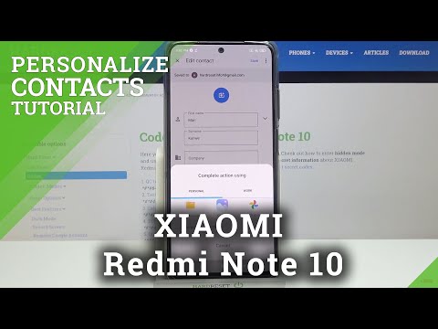 How to Add Photo to Contact in XIAOMI Redmi Note 10 – Personalize Contacts List