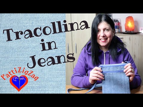 Denim Shoulder Bag. Creative Sewing Tutorial by PattiZigZag