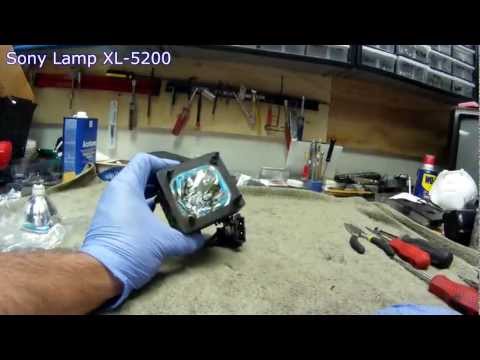 Sony XL-5200 Lamp Replacement in Housing