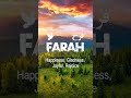 Farah Name Meaning Status Urdu E Hind Official