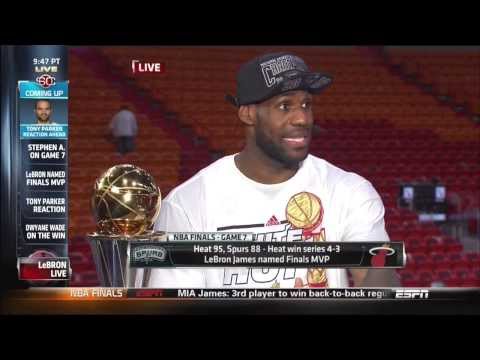 June 20, 2013 - ESPN - LeBron James Interview - 2013 NBA Finals Game 07 (Heat Vs Spurs)