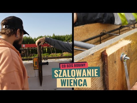 Formwork of a wreath made of boards.