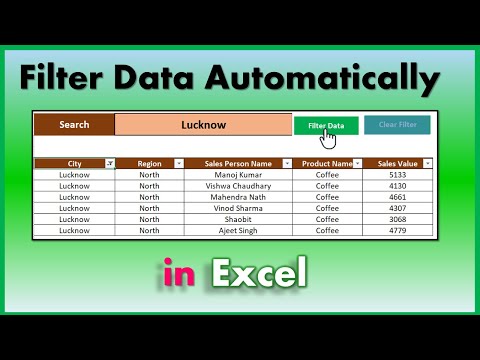 Dynamic Filter in Excel Filter As You Type Excel VBA