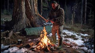 Extreme Cold Night | Minimal Gear Winter Camping Challenge