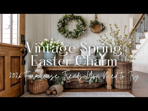 2026 Farmhouse Decor Trends | Vintage Spring Easter Charm You Need to Try