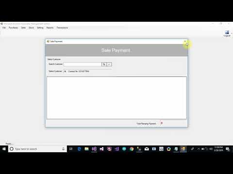 Accounting Management System Part 97 Sale Payment Complete Form in C C Sharp