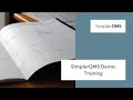 SimplerQMS Demo: Training