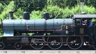 preview picture of video 'Fantastic Steam Power-Dampflok A 3/5 705 (Zürich)  Die Kleine Rundfahrt am Nachmittag'