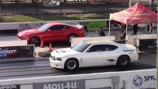 Turbo S550 Mustang vs Dodge Charger and Shelby GT500 Drag Races