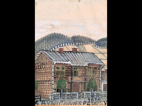 Nikifor "[widok Krynicy] Krynica Wieś 30 zł", [akwarela, ok. 1953]