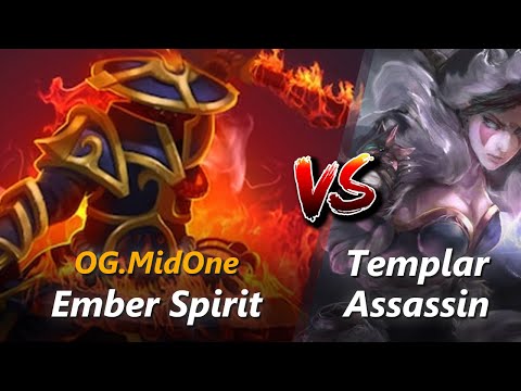 How to Ember Spirit mid vs Templar Assassin (feat. MidOne) | 8-0 in First 10 minutes