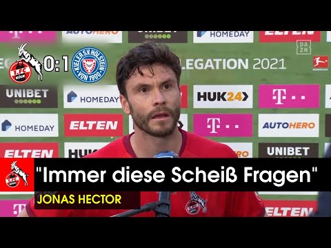 "Immer diese Scheiß Fragen..." Jonas Hector im Interview zum 0:1 Relegationsspiel 1.FC Köln vs. Kiel