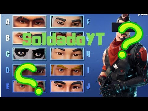 adivina la skin de fortnite por sus ojos!!