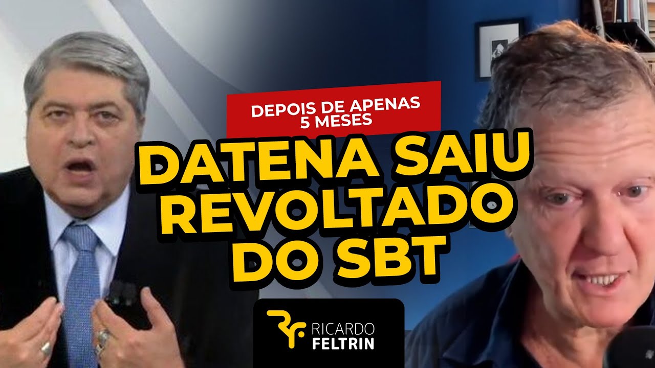 Datena mete o pé na porta e pede demissão do SBT