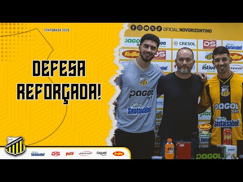 🟨⬛️ REFORÇO NA ÁREA | Novorizontino apresenta goleiro César Augusto e  zagueiro Iván Alvariño