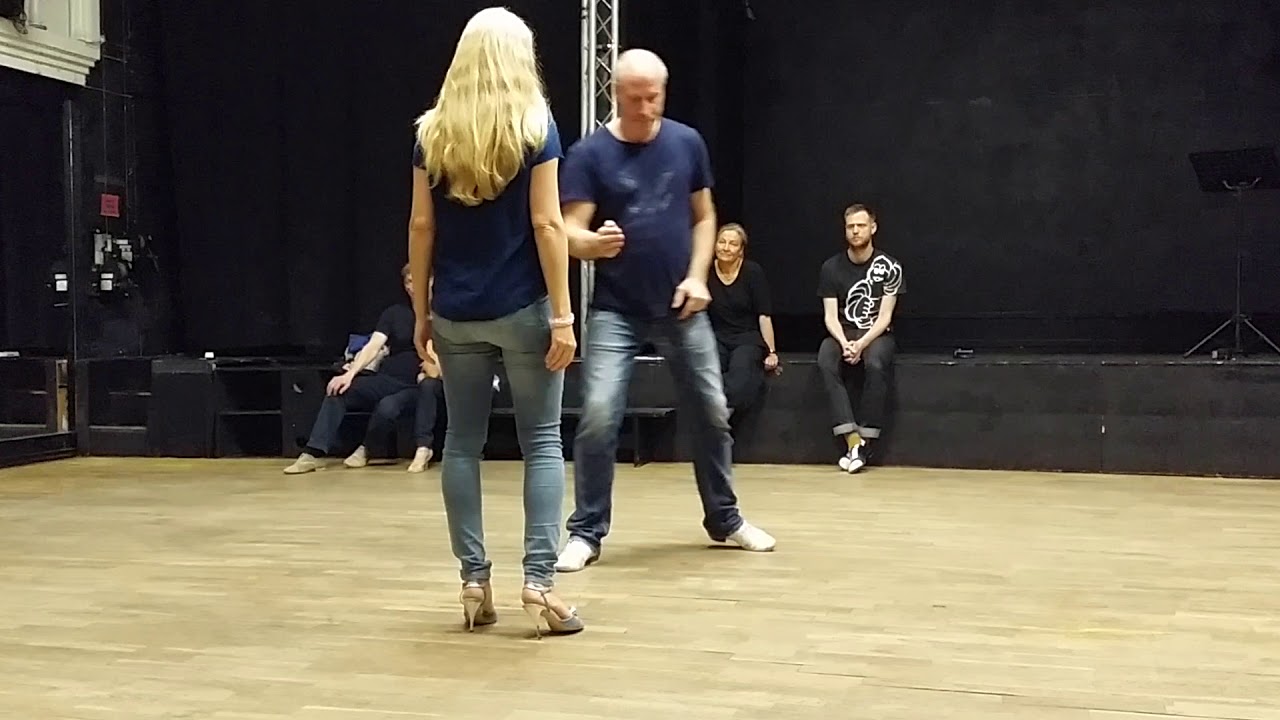 Tangolektion med Kerstin Hede och Tommy Selggren i maj 2015.