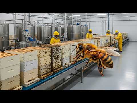 Inside the 24/7 Bee Prison — 10 Million Bees Forced to Make Organic Honey Non-Stop