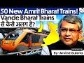 Why Amrit Bharat Trains Matter More Than You Think Vande Bharat Comparison Govt Plan StudyIQ