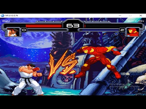 Ryu vs Iron Man SUPER INSANE FIGHT💎 Marvel X Street Fighter Mugen Epic Battle Tribute 2023