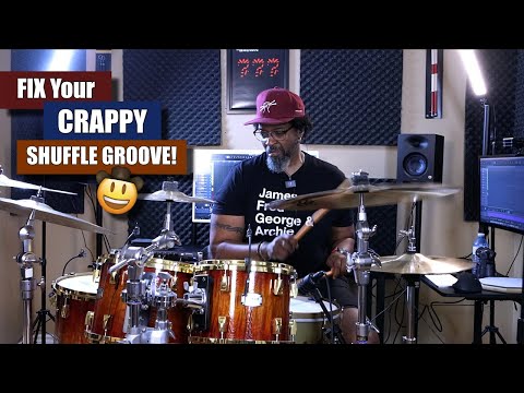Fix Your Crappy Shuffle! 🤠 -  How To Play A Shuffle Groove (Practice Aid)